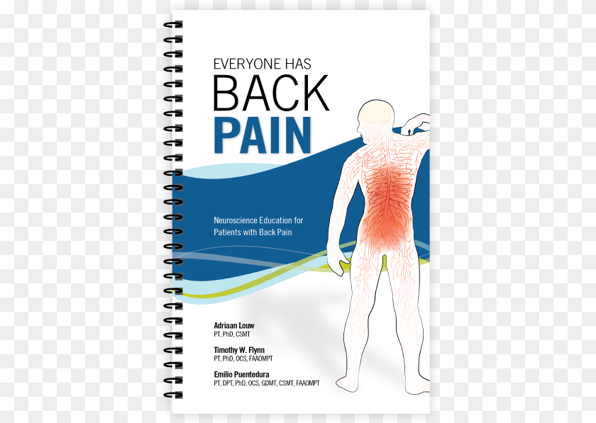 405x597 Everyone Has Back Pain Pain Neuroscience Education Book, Advertisement, Poster, Adult, Male Sticker PNG