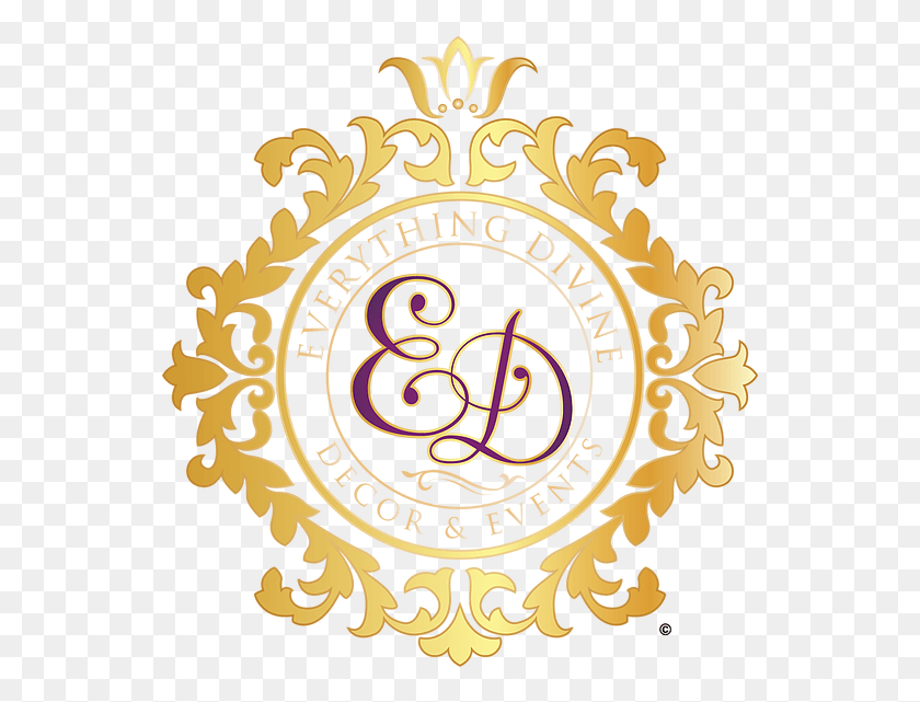 551x581 Логотип Everything Divine Лучший Дизайн Свадебной Монограммы, Символ, Эмблема, Товарный Знак Png Скачать