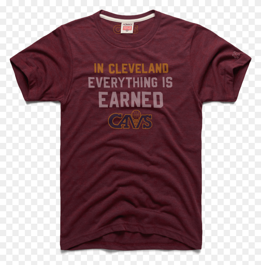 1353x1377 Everything Is Earned Cavs Cleveland Cavaliers Basketball Active Shirt, Clothing, Apparel, T-shirt HD PNG Download