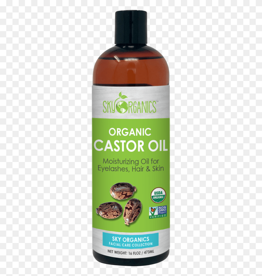 258x826 Everythingherbs Castor Oil Organic, Plant, Vase, Jar Descargar Hd Png