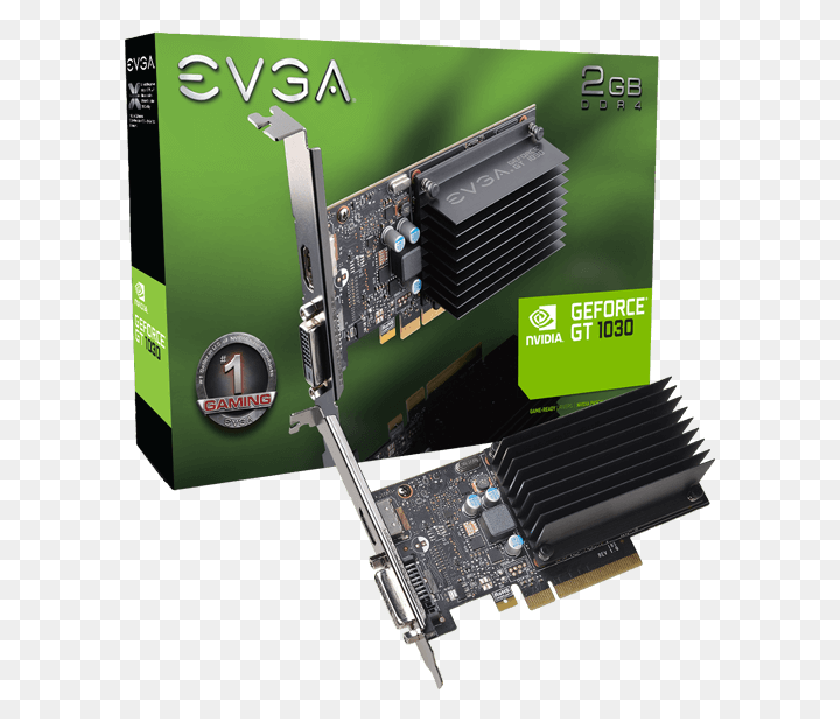 591x659 Evga Gt 1030 2gb, Electronics, Computer, Hardware HD PNG Download