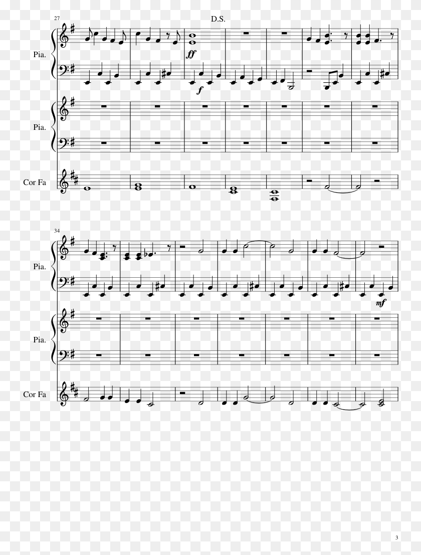 750x1047 Evil Eyes Sheet Music Composed By Rkw 3 Of 10 Pages Sheet Music, Gray, World Of Warcraft HD PNG Download