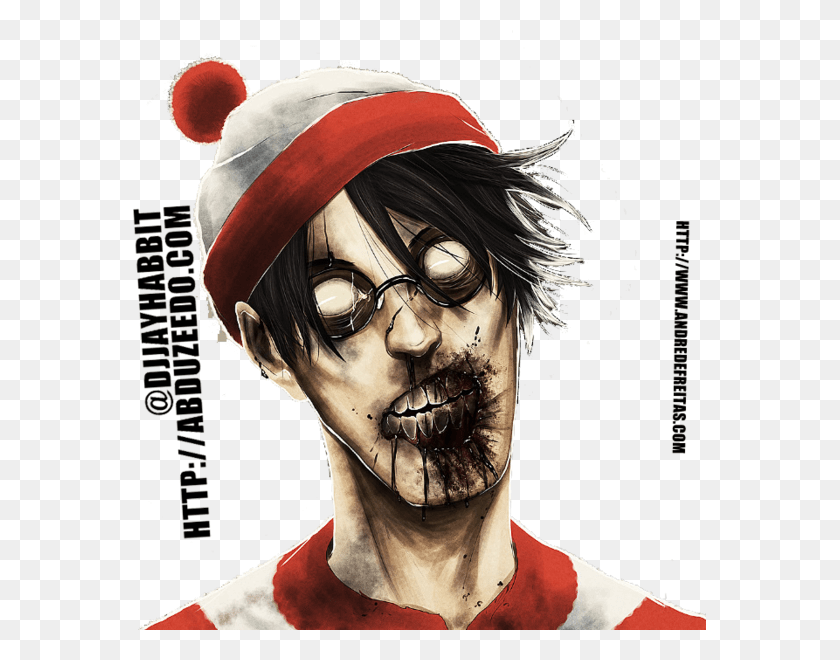 573x600 Evil Waldo Zombie Waldo, Person, Human, Skin HD PNG Download