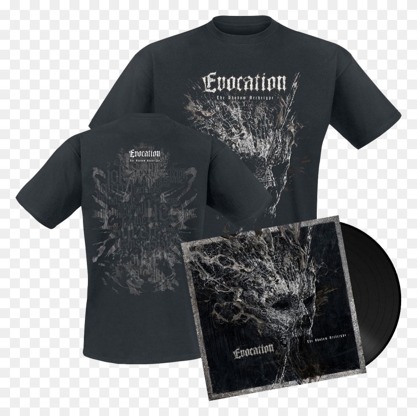1167x1164 Evocation The Shadow Archetype Vinyl Lp Black Plus Active Shirt, Clothing, Apparel, Sleeve HD PNG Download
