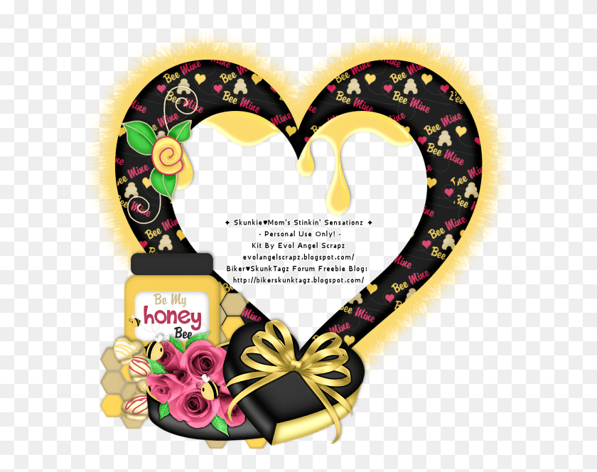 609x604 Evol Angel Scrapz Valentines Day Clusters Illustration, Heart, Text, Graphics HD PNG Download