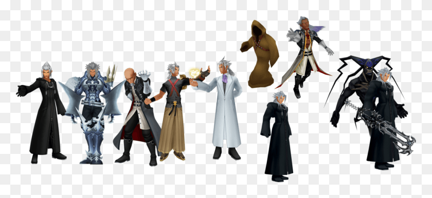 1313x550 Evolution All Versions Of Xehanort, Clothing, Apparel, Costume HD PNG Download