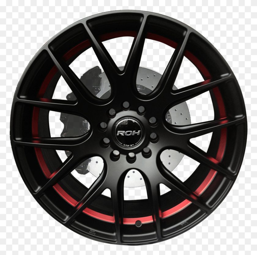 797x791 Evolution R Matt Black Red Ring Roh Evolution R Blue, Alloy Wheel, Spoke, Wheel HD PNG Download