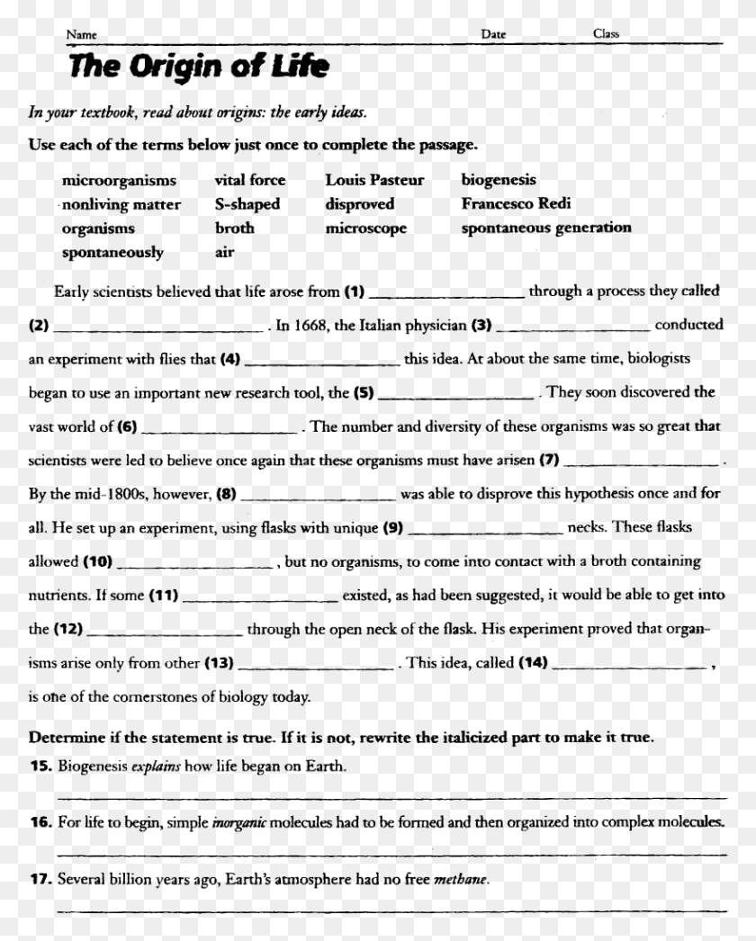 816x1032 Evolution Worksheet Answer Key Evolution Middle School, Astronomy, Outer Space, Space HD PNG Download