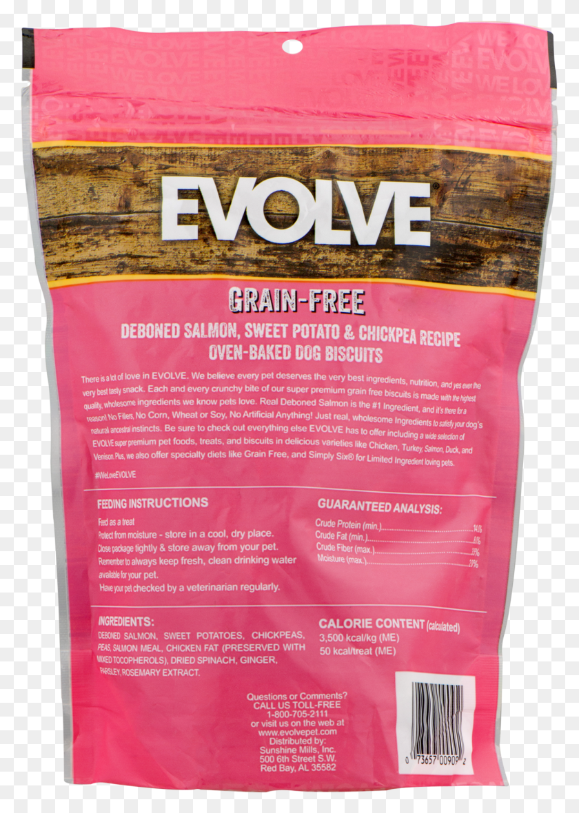 1254x1801 Evolve Grain Free Oven Baked Dog Treats Salmon Sweet Coffee, Food, Flour, Powder HD PNG Download