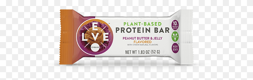 576x206 Evolve Peanut Butter And Jelly Bar, Toothpaste, Id Cards, Document HD PNG Download