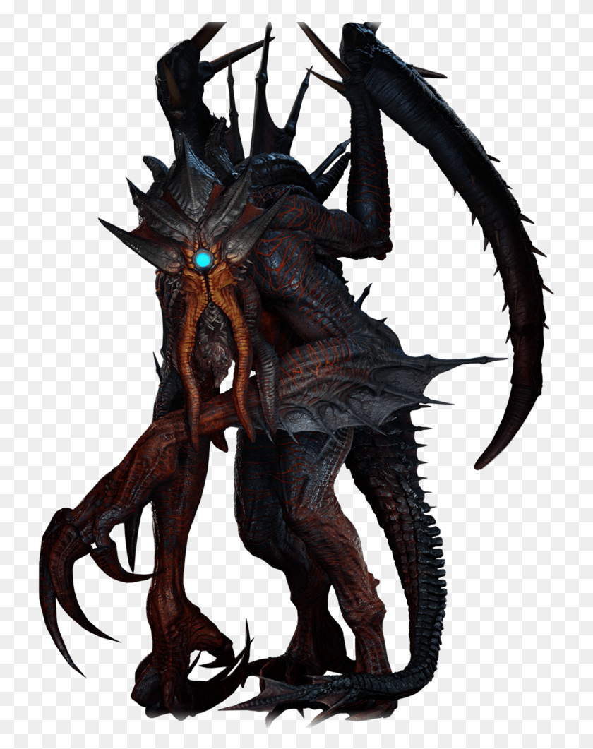 733x1001 Evolve Stage 2 Elder Kraken, Dragon, World Of Warcraft Hd Png
