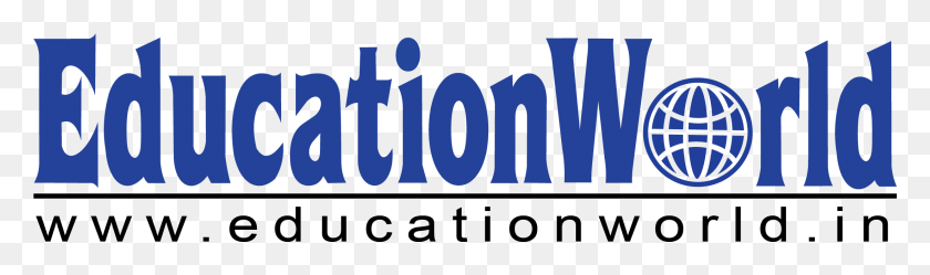 2201x534 Descargar Png Ew Logo Education World Logo, Texto, Word, Número Hd Png