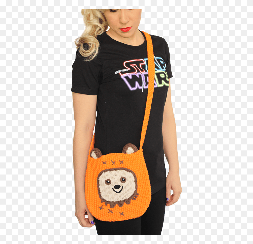 373x751 Ewok Crochet Bag Bag, Clothing, Apparel, Person HD PNG Download