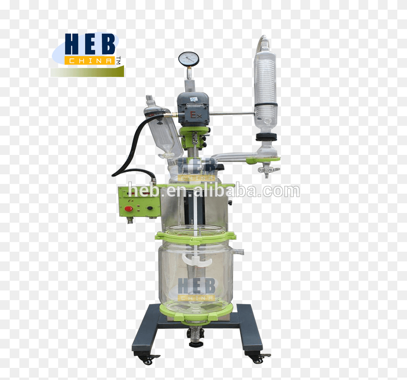 633x725 Ex Heb 10l Jacketed Glass Reactor Machine Tool, Toy, Pump, Robot HD PNG Download