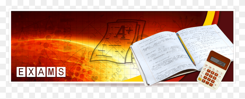 964x349 Examination Information Exam Banner, Text, Diary, Book HD PNG Download