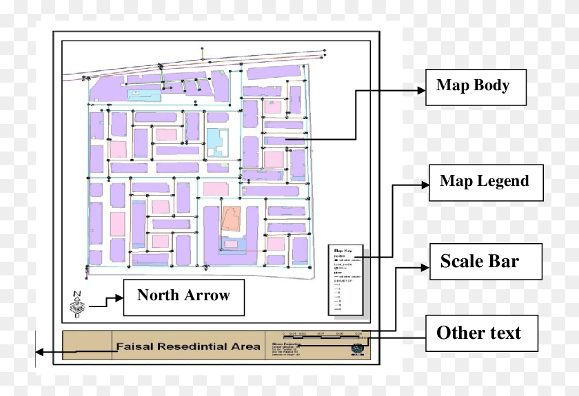 738x515 Example For Printed Map For Faisal Study Area Floor Plan, Plot, Diagram, Floor Plan HD PNG Download
