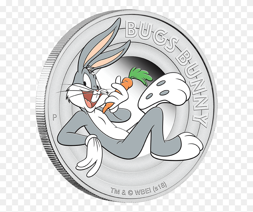 606x642 Example Of Bugs Bunny Coin Bugs Bunny, Money, Silver, Dish HD PNG Download