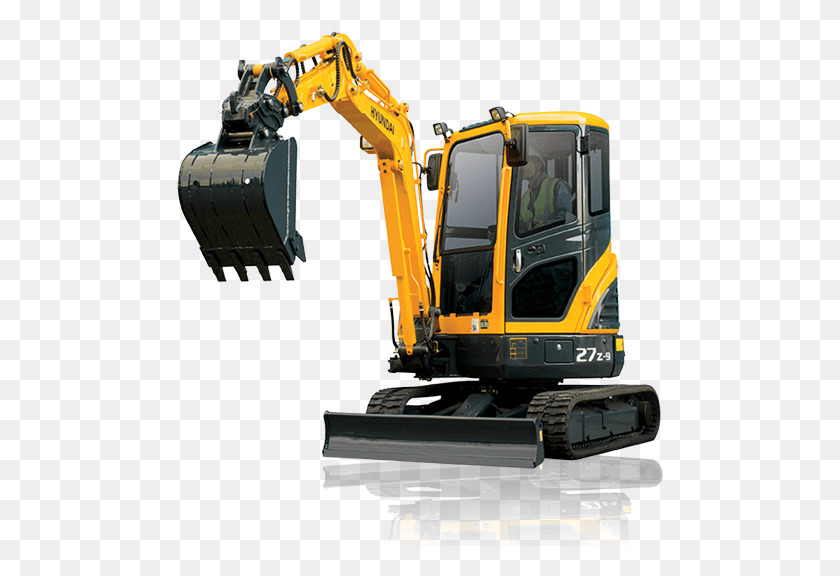 488x516 Descargar Png Excavadora Excavadora Compacta, Tractor, Vehículo, Transporte Hd Png