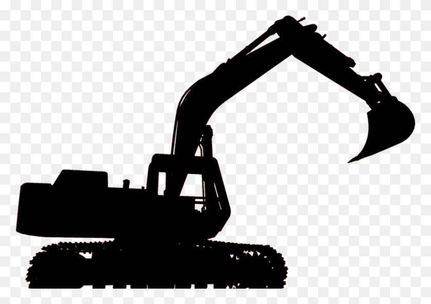 849x581 Excavator Images Free Earthmoving Machinery Clipart, Tractor, Vehicle, Transportation HD PNG Download
