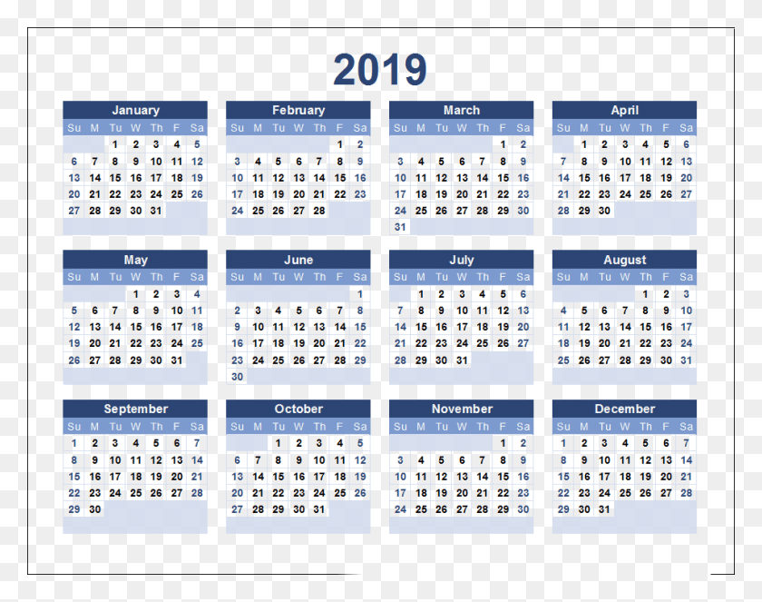 950x735 Excel 2019 Calendar Template, Text, Menu HD PNG Download