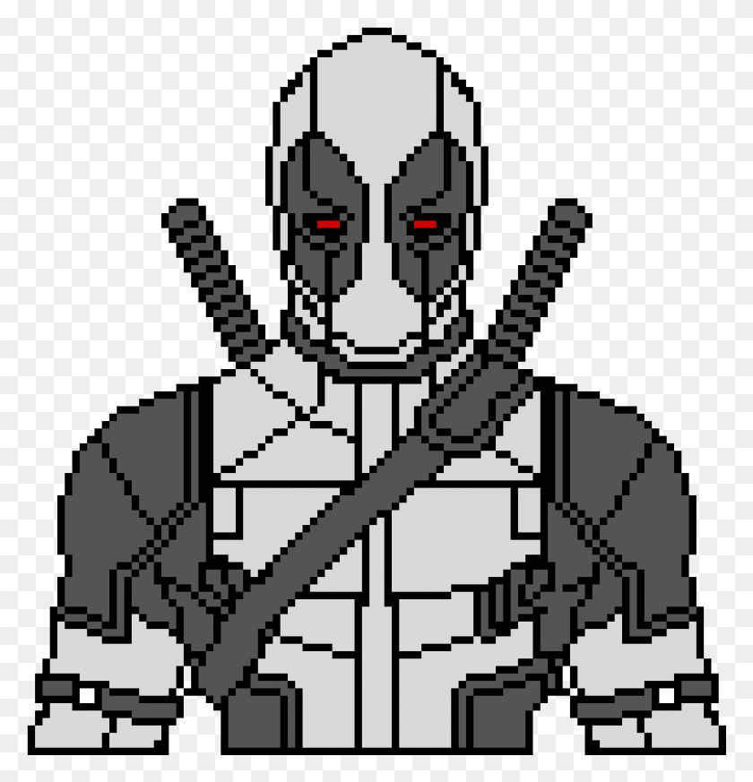 941x981 Png Превосходный Marvel Deadpool Deadpool X Force Pixel Art, Досуг, Дизайн Интерьера Hd