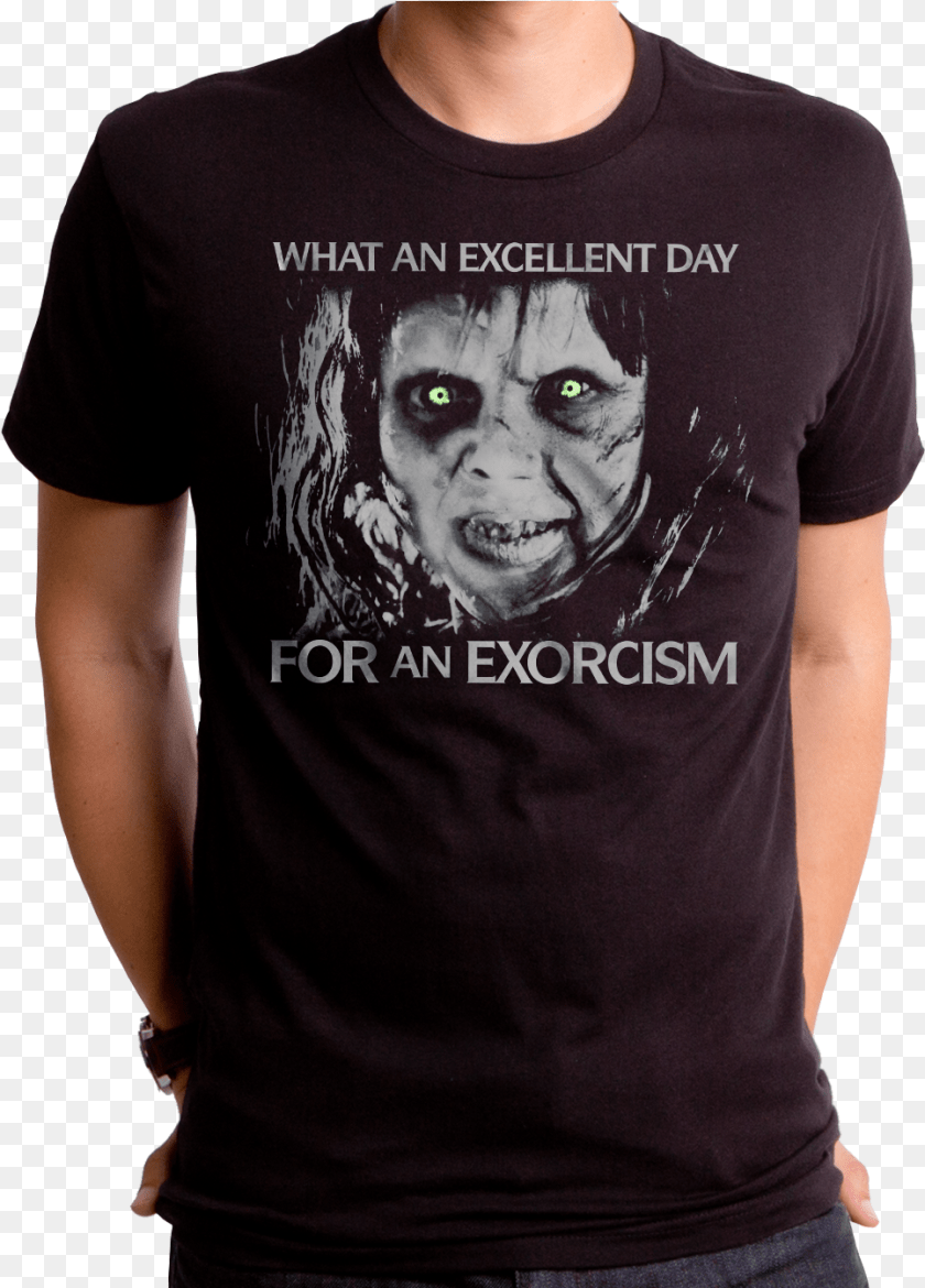 966x1345 Excellent Day Exorcist T Shirt Exorcist Shirt, Clothing, T-shirt, Adult, Male PNG
