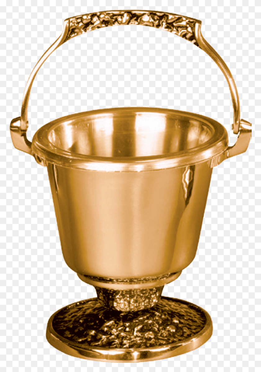 800x1166 Excelsis Holy Water Pot With Sprinkler Brass, Bucket, Lamp, Milk HD PNG Download