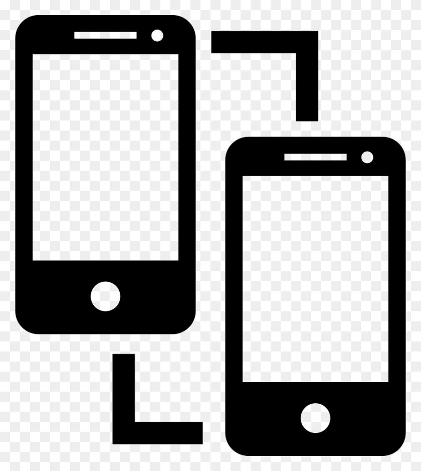 870x980 Exchanging Files With Mobile Phones Comments Phone Exchange Icon, Electronics, Mobile Phone, Cell Phone HD PNG Download
