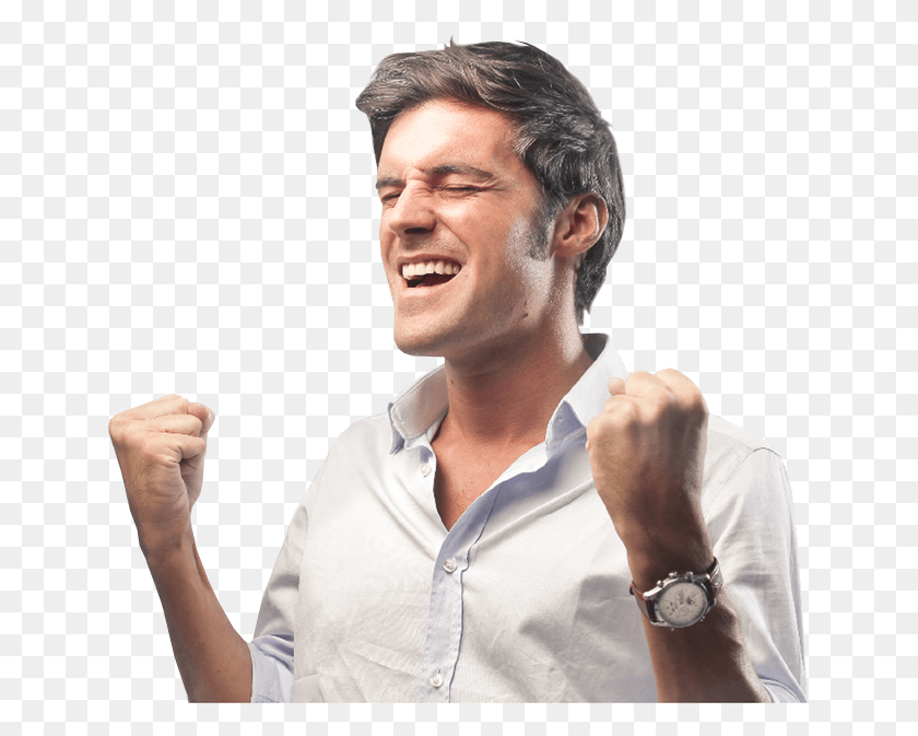 643x613 Excited With Clenched Excited People No Background, Person, Human, Clothing Descargar Hd Png