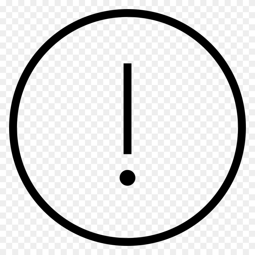 980x980 Exclamation Mark Comments, Analog Clock, Clock, Wall Clock HD PNG Download