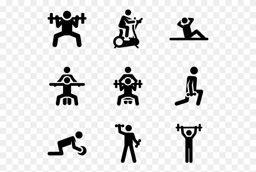 529x505 Exercise Vector Group Exercise Icon, Gray, World Of Warcraft HD PNG Download