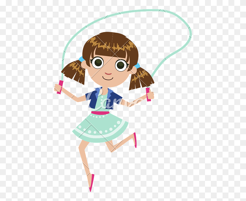 473x629 Exercising Clipart Jump Rope Skipping Rope, Blonde, Woman, Girl HD PNG Download