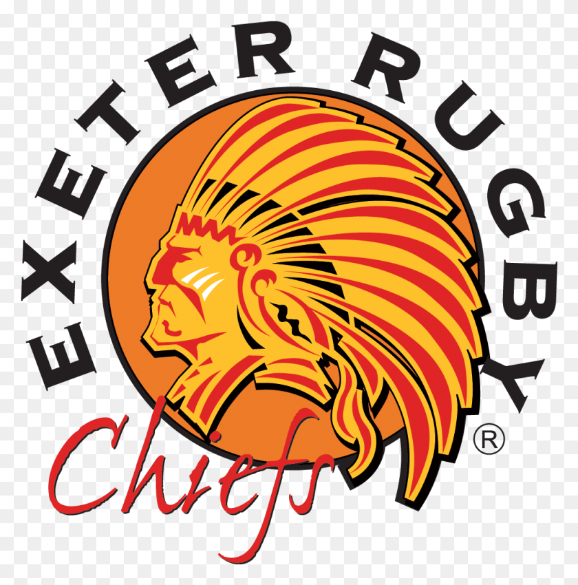 988x1001 Логотип Exeter Chiefs Rugby, Логотип, Символ, Товарный Знак, Текст Png Download