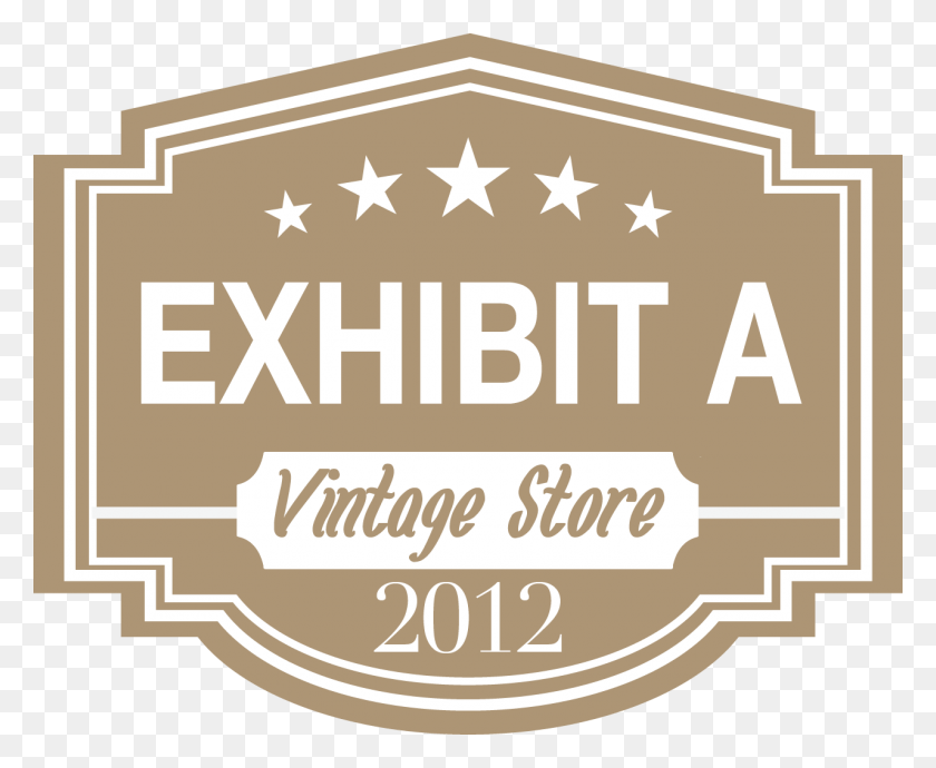 1280x1034 Exhibit A Vintage Antiques Antiques Store Logo, Label, Text, Advertisement HD PNG Download