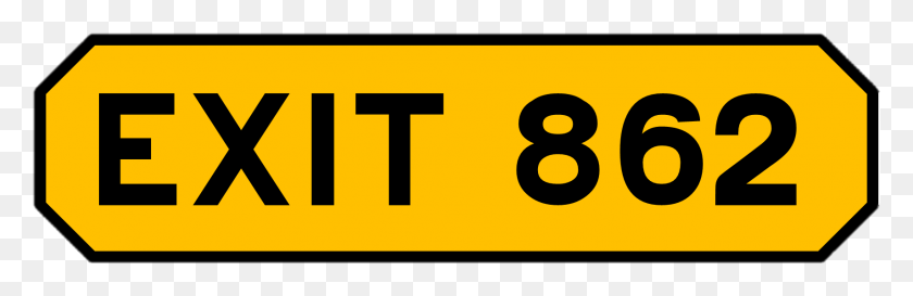 1711x468 Exit 862 Telemong Goldenrod Logo, Number, Symbol, Text HD PNG Download