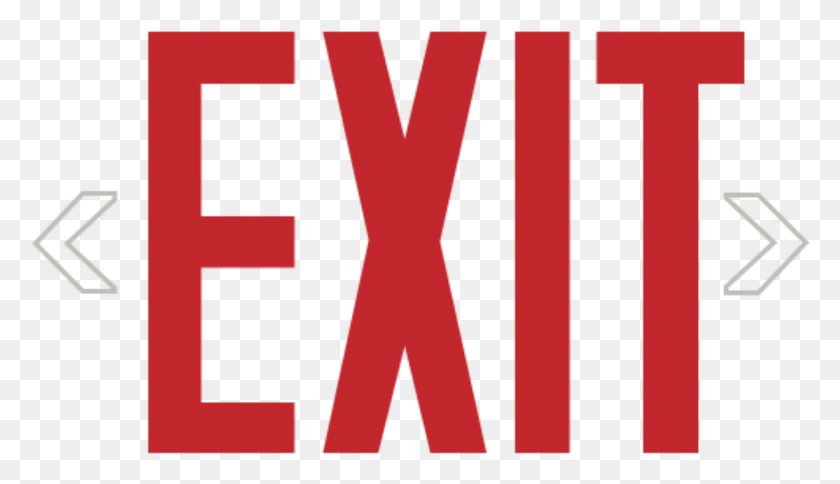 1226x668 Exit Sign Text Exit Sign, Tie, Accessories, Accessory HD PNG Download