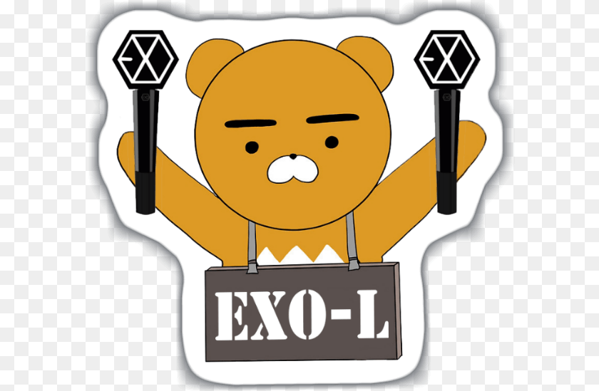 Exo Kpop And Image Exo Stickers, Light, Animal, Bear, Mammal Sticker PNG