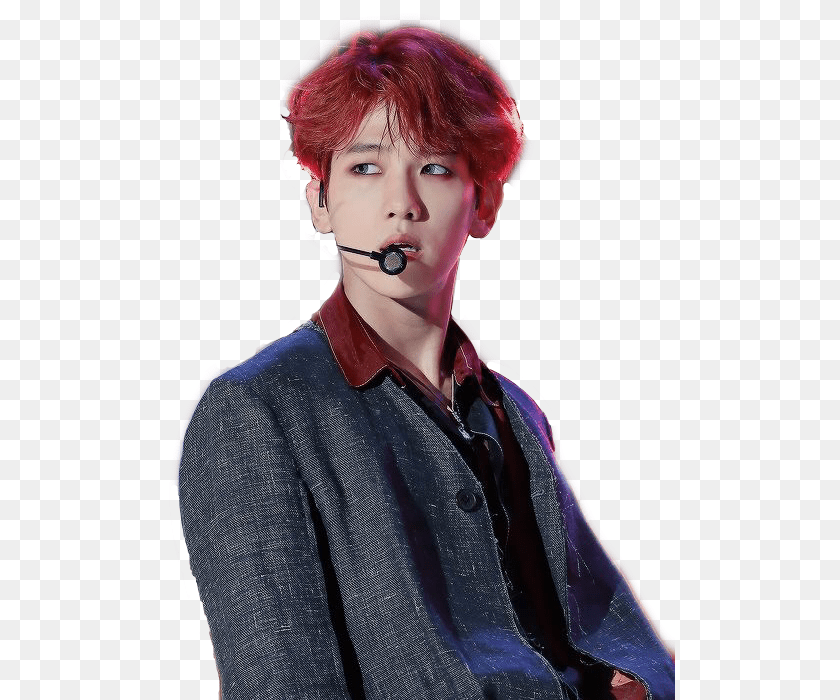 509x700 Exo Kpop Baekhyun Byunbaekhyun Baekhyun Red Hair, Portrait, Photography, Person, Face PNG