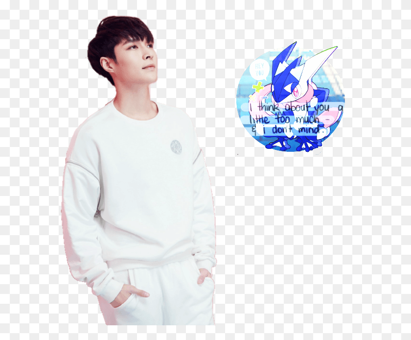 594x634 Exo Lay Pack Darkness, Sleeve, Clothing, Apparel HD PNG Download
