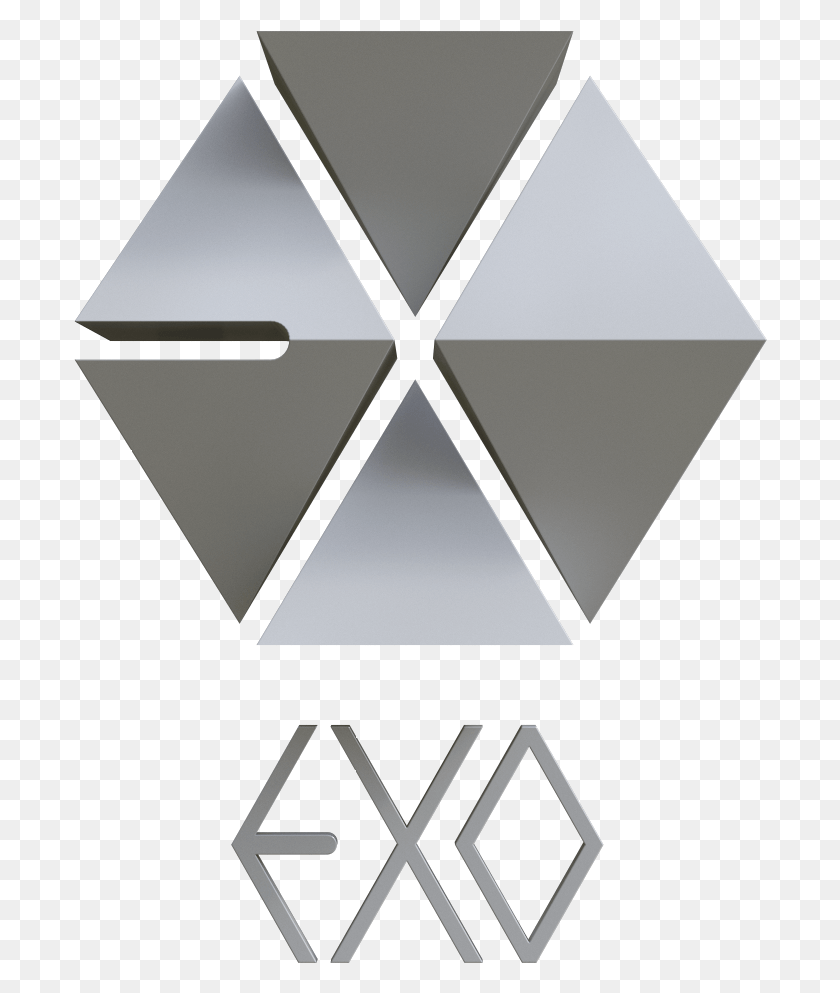 694x933 Логотип Exo Прозрачный Логотип Exo И Bigbang, Треугольник, Освещение, Сфера Png Скачать