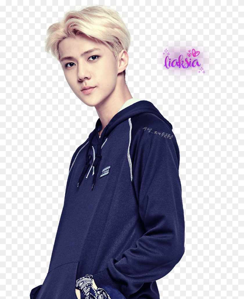 Exo Sehun Exo Sehun, Blonde, Sleeve, Portrait, Photography PNG