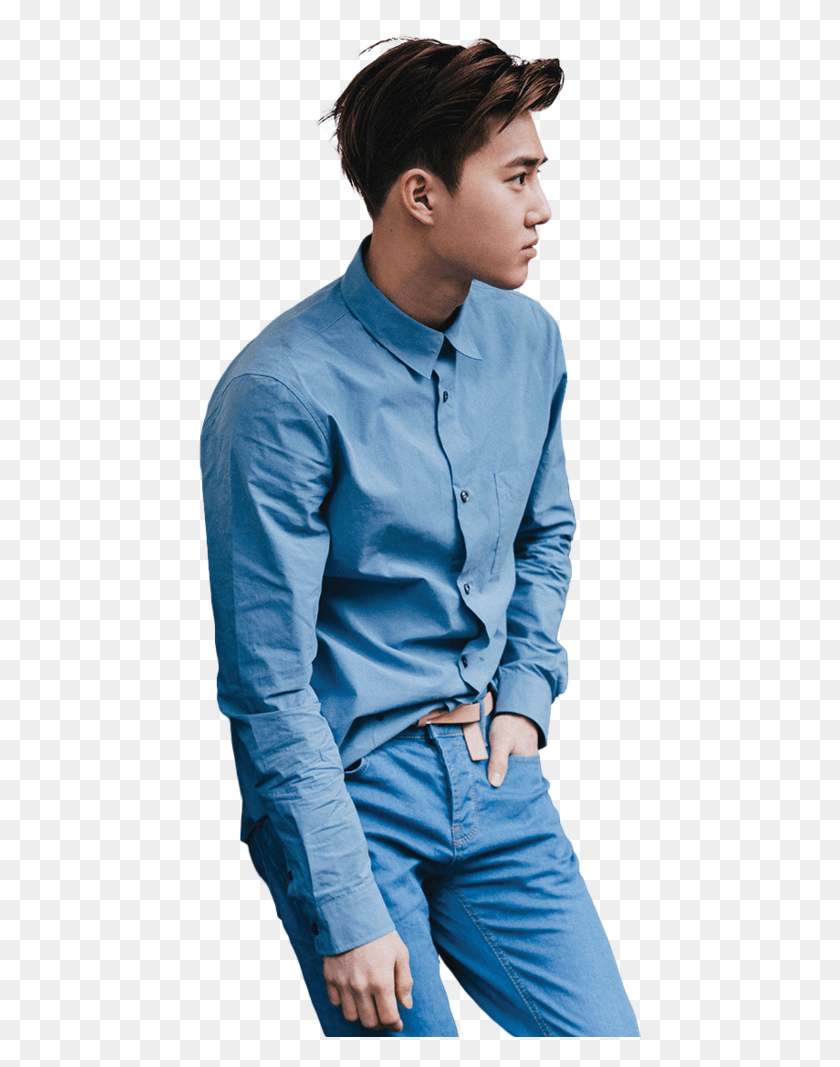 444x1007 Exo Suho Exo Suho Transparent, Sleeve, Clothing, Apparel HD PNG Download