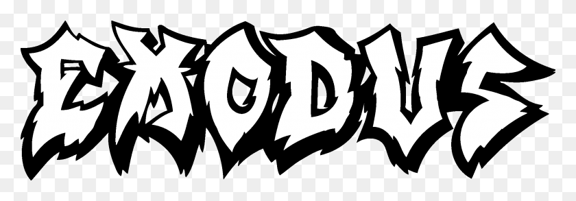 2104x630 Exodus Logo, Stencil, Text, Dynamite HD PNG Download
