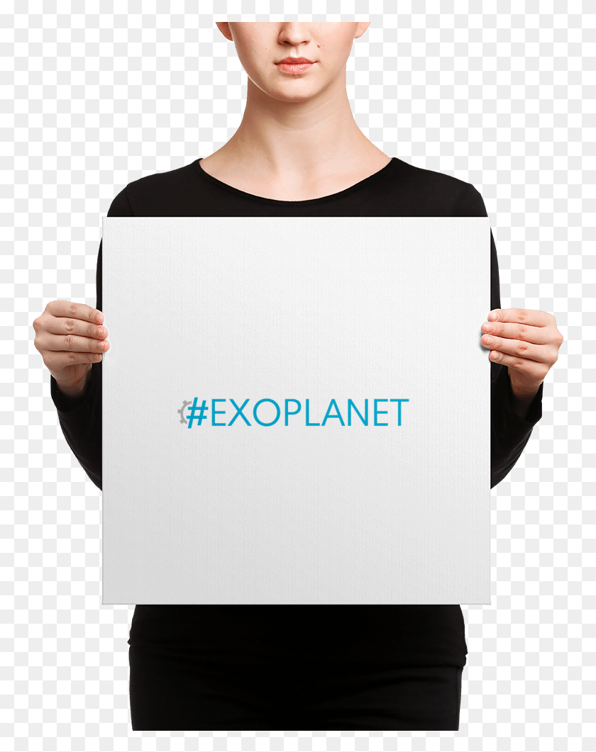 749x1001 Exoplanet Canvas By Hashgear Canvas Print, Text, Word, Clothing HD PNG Download