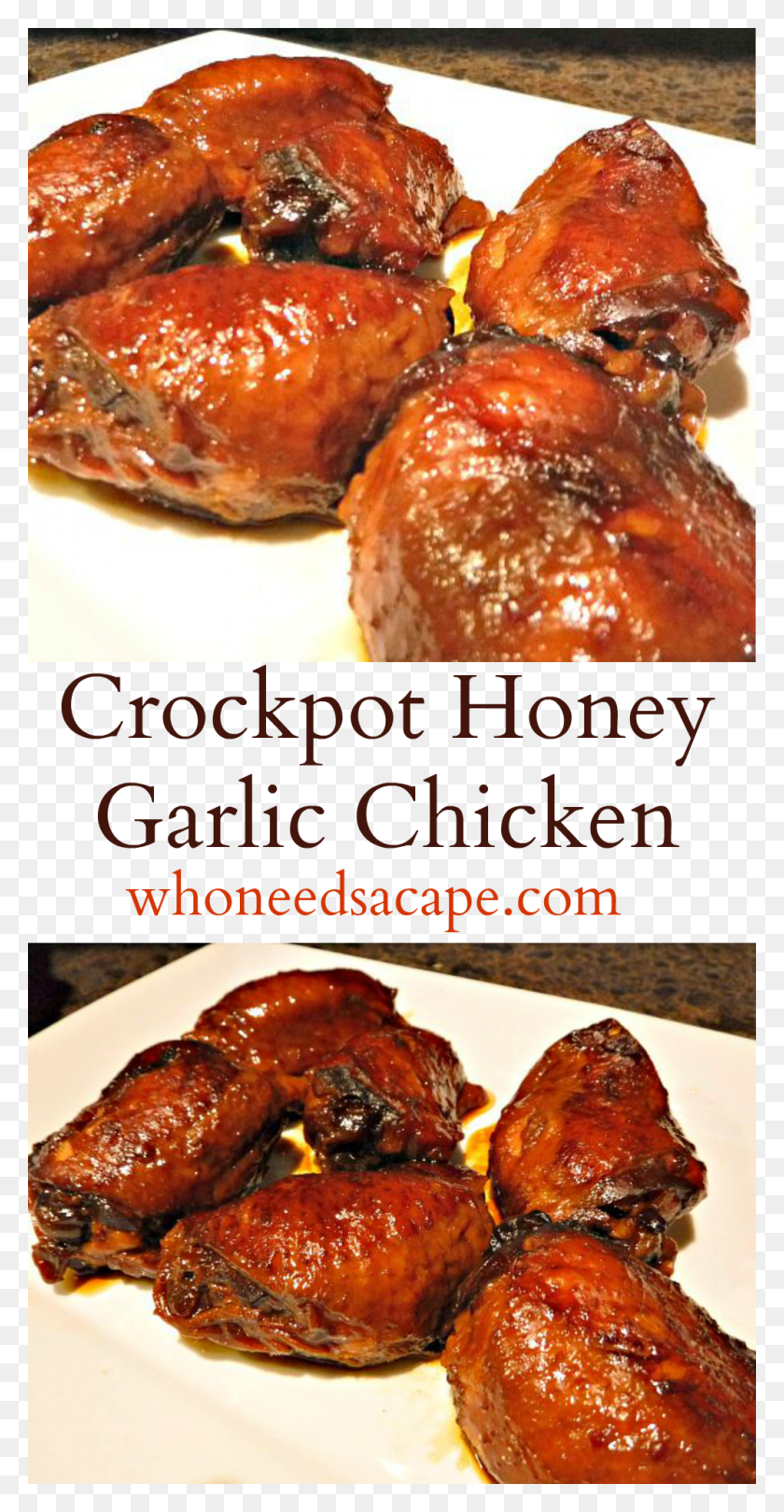 1000x2000 Exp Pin Crockpot Honey Garlic Chicken Duck Meat, Roast, Food, Pork HD PNG Download