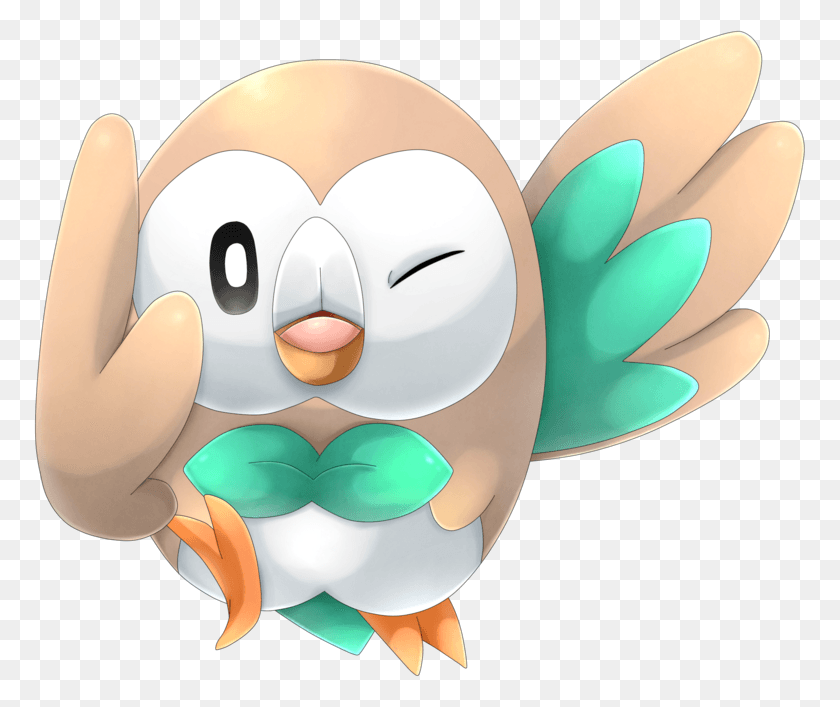 771x647 Exp Rowlet Shiny, Plush, Toy, Animal HD PNG Download