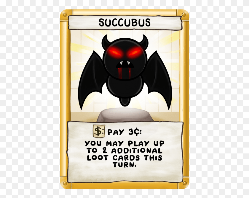 438x611 Expansion Pack Binding Of Isaac Four Souls Incubus, Symbol, Text, Batman HD PNG Download