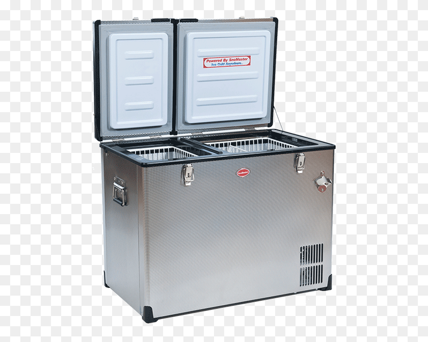 494x611 Expedition Series Ex85d Stainless Steel Acdc Fridgefreezer Snomaster Fridge Freezer, Appliance, Cooler, Refrigerator HD PNG Download