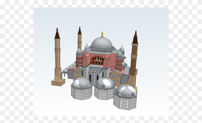 564x451 Explanation By Hotspot Model 3d Hrama Svyatoj Sofii V Konstantinopole, Dome, Architecture, Building HD PNG Download