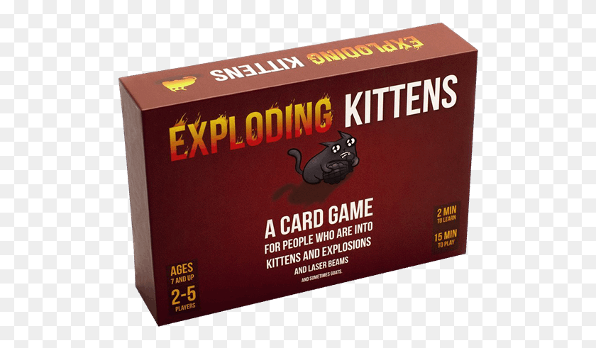 508x431 Exploding Kittens Card Game Exploding Kittens Target, Box, Text, Cardboard HD PNG Download